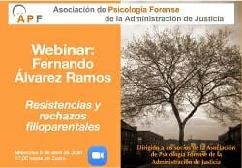 Webinar "Resistencias y rechazos filioparentales" por Fernando Álvarez Ramos Webinar "Resistencias y rechazos filioparentales" por Fernando Álvarez Ramos