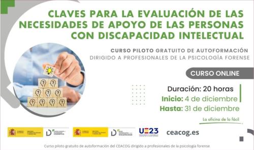 Curso piloto gratuito de autoformación del CEACOG dirigido a profesionales de la psicología forense Curso piloto gratuito de autoformación del CEACOG dirigido a profesionales de la psicología forense